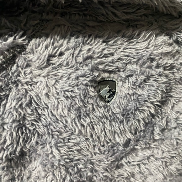 KUHL Light Gray Fuzzy Women’s Fleece Jacket Size Medium - Picture 6 of 7